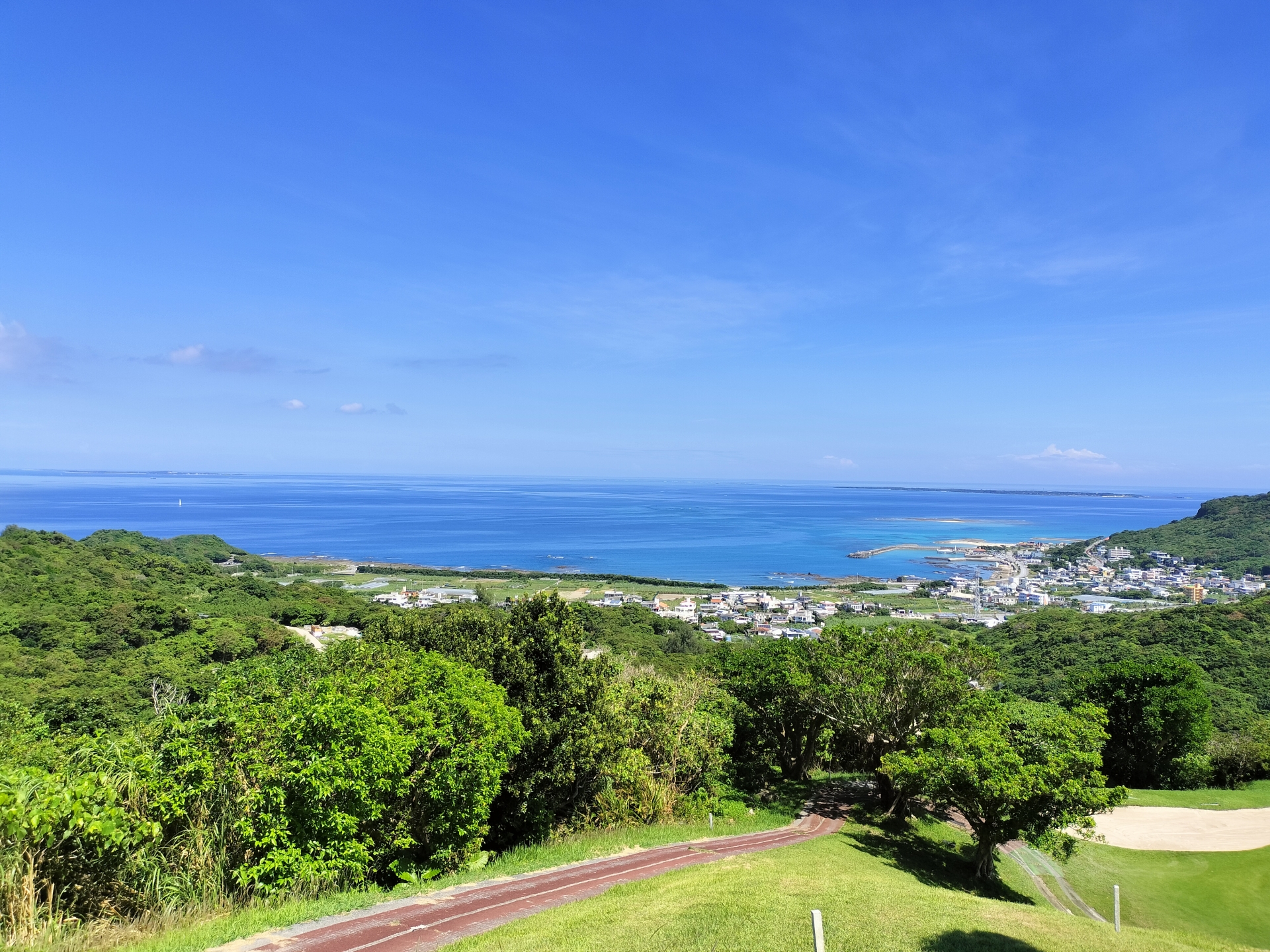 Aerial view of Ishigaki Island Nature