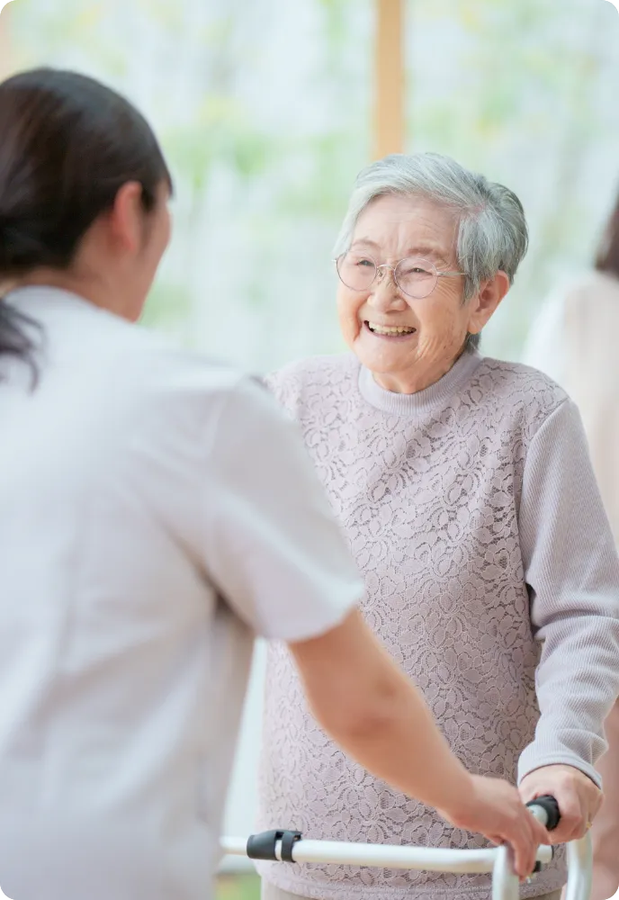 北海道療育園の介護の様子